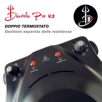 Horno Eléctrico para Pizza Diavola Pro V 3.0 - 100% diseño y patente Made in Italy