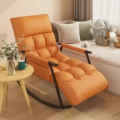 Mecedora tapizada relax, moderna silla de ocio.